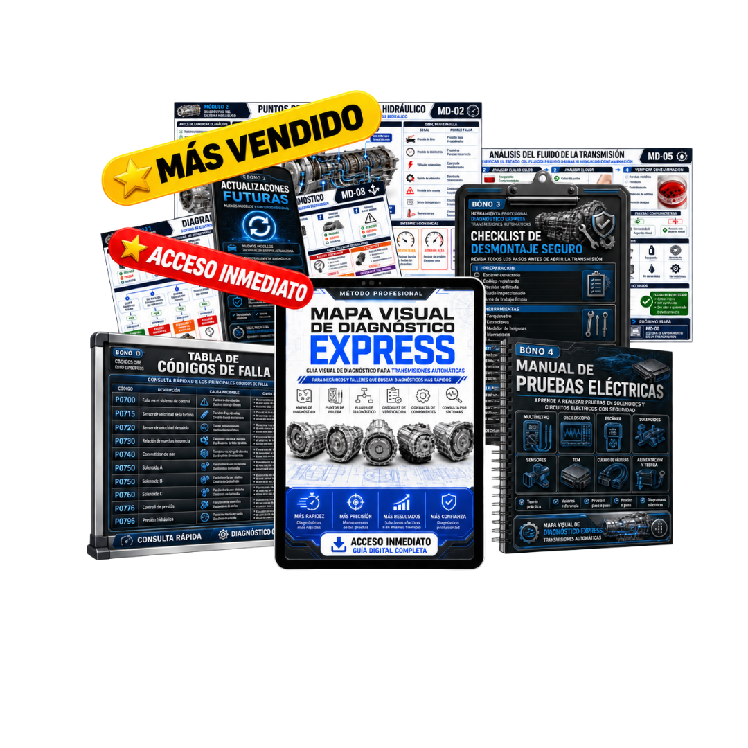 Mapa Visual de Diagnóstico Express — Transmisiones Automáticas